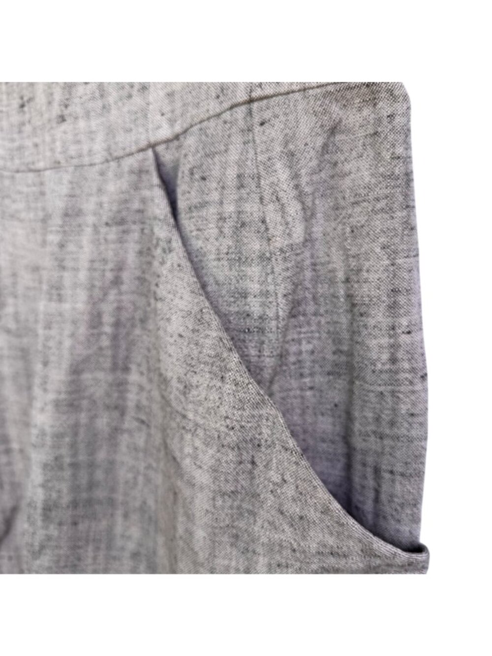 Akris Punto Corset Strapless Dress Oatmeal Gray US 10 Linen Silk Sheath Cocktail - Picture 13 of 16
